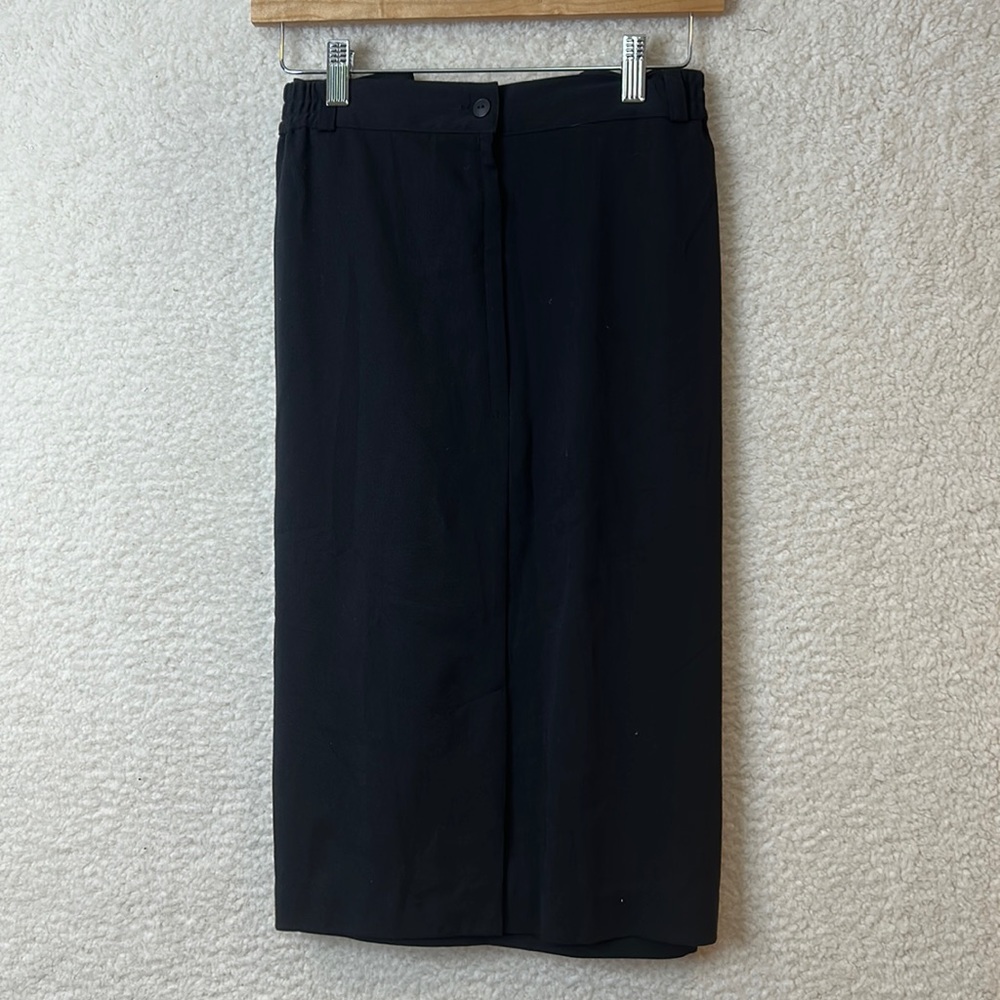 San Moire Vintage Womens Black Made in USA Skirt 24W PLUS SIZE